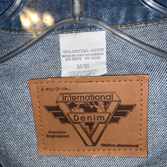 ❤️SOLD❤️Unisex Embroidered Denim Jacket ROCK & ROLL 1980s - Picture 6 of 12